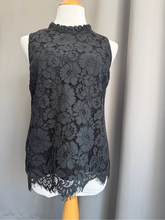 Ann Taylor Tops - Ann Taylor Black Lace Sleeveless Blouse
